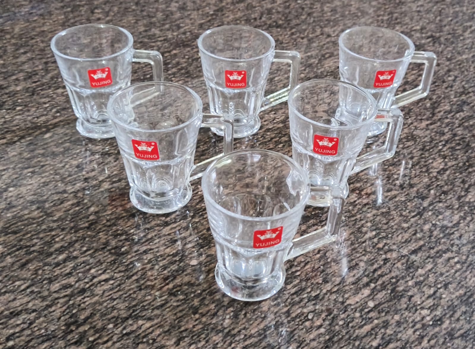 Premium Glass Tea Cup With Handle - 100 ML